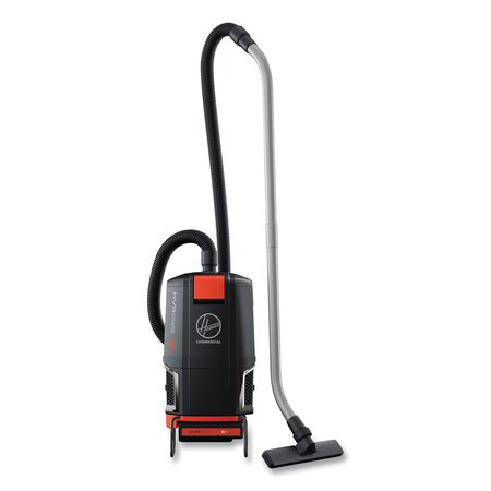 HOOVER COMMERCIAL HVRPWR 40V Cordless Backpack Vacuum, 6 qt Tank Capacity, Black/Red CH93619